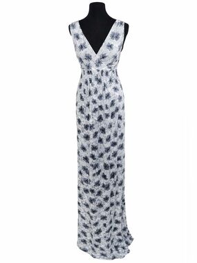 Liquid NY Maternity Maxi Dress Silk Blend Fairycore Boho Baby Shower Medium